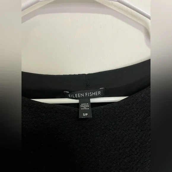 Eileen Fisher Tank Dress Black Minimalist Basic Sleeveless Sz SP - Picture 5 of 8